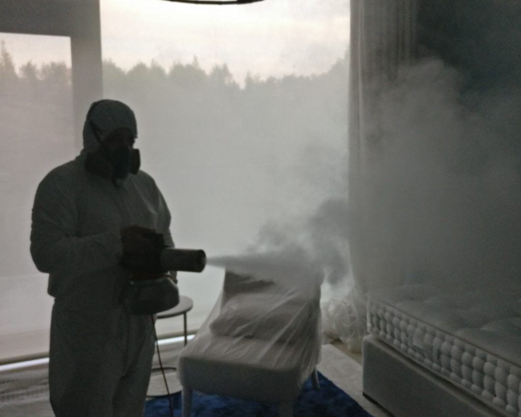 Сухой туман от запахов. Обработка сухим туманов в Владивостоке. Цены